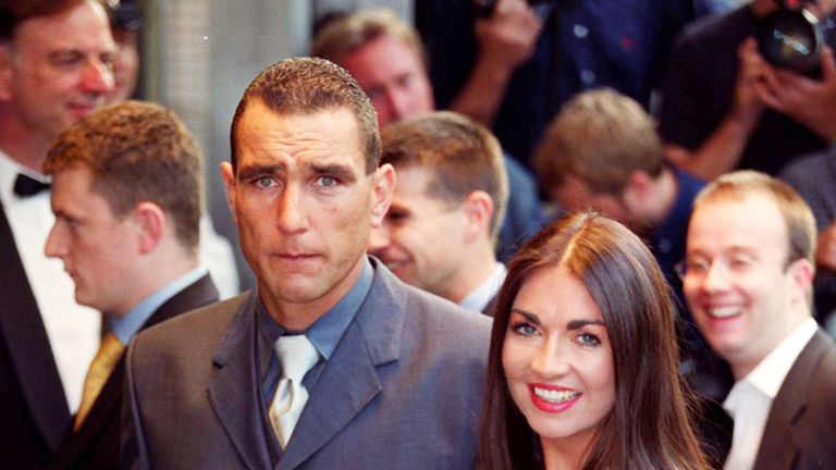 Vinnie Jones and his wife Tanya at the Trooping the Colour Parade in 2009