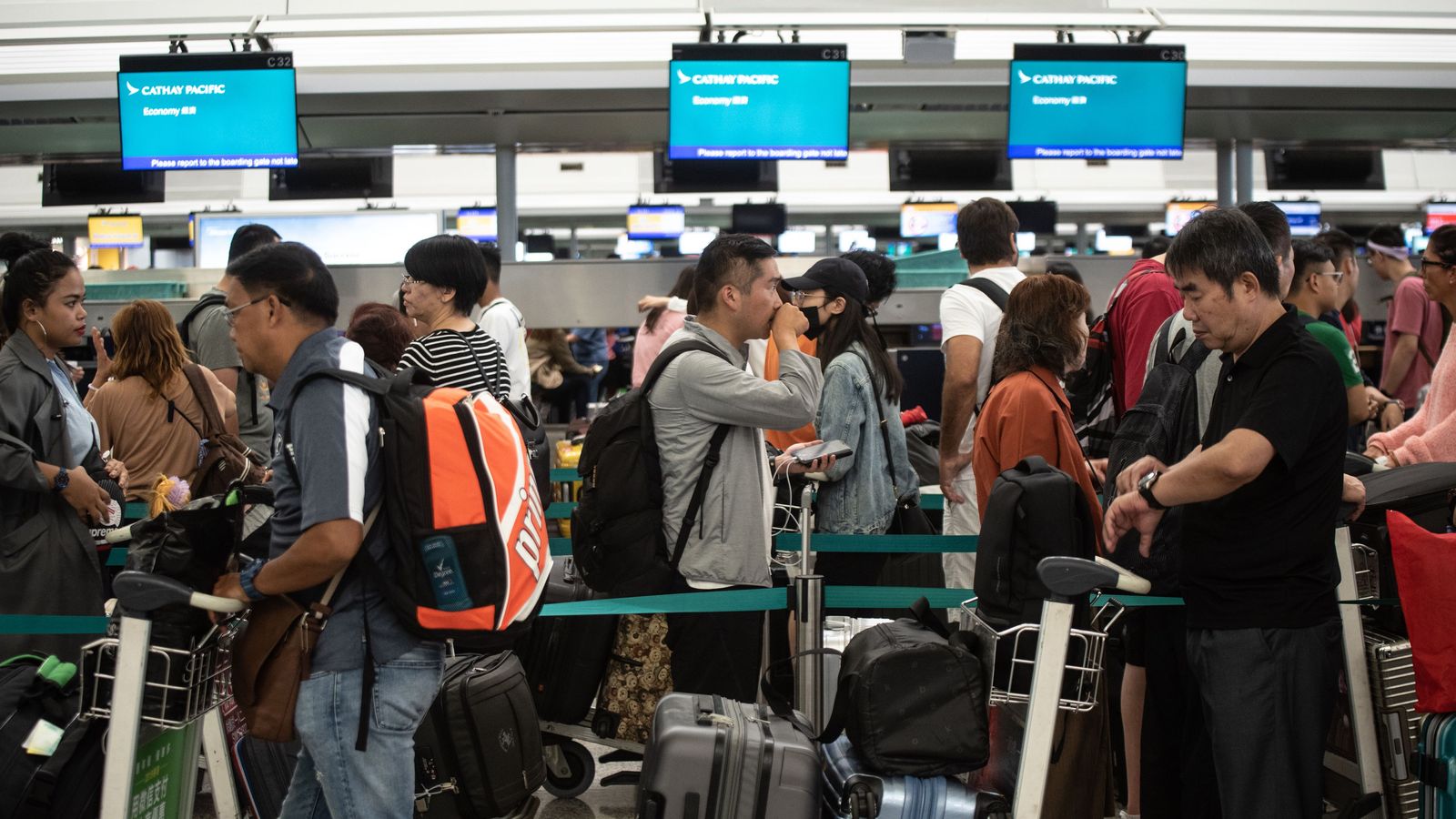 Flights Resume After Two Days Of Violent Clashes At Hong Kong Airport 