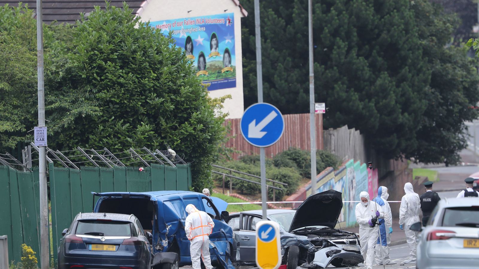 Elderly man dies after stolen car hits mourners outside Belfast City ...