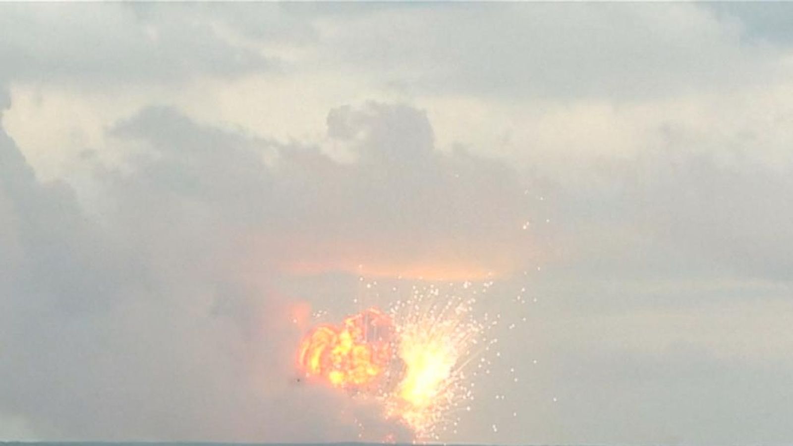 Explosion at military base rocks Russian town | World News | Sky News