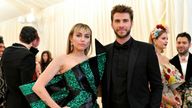 miley Cyrus and Liam Hemsworth attend The 2019 Met Gala Celebrating Camp: Notes On Fashion at The Metropolitan Museum of Art on May 06, 2019 in New York City