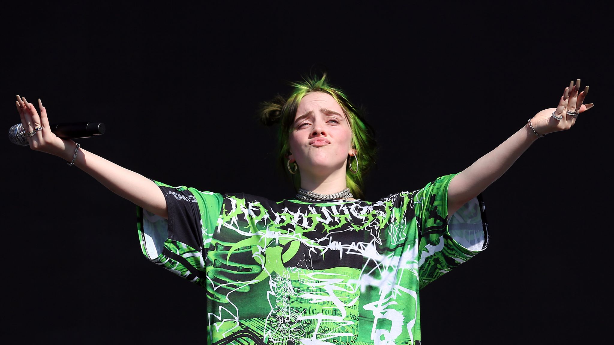 Billie Eilish, 18, wears $55 Yeezy sandals and a nude tank top in rare  photos as she takes a stroll in Los Angeles