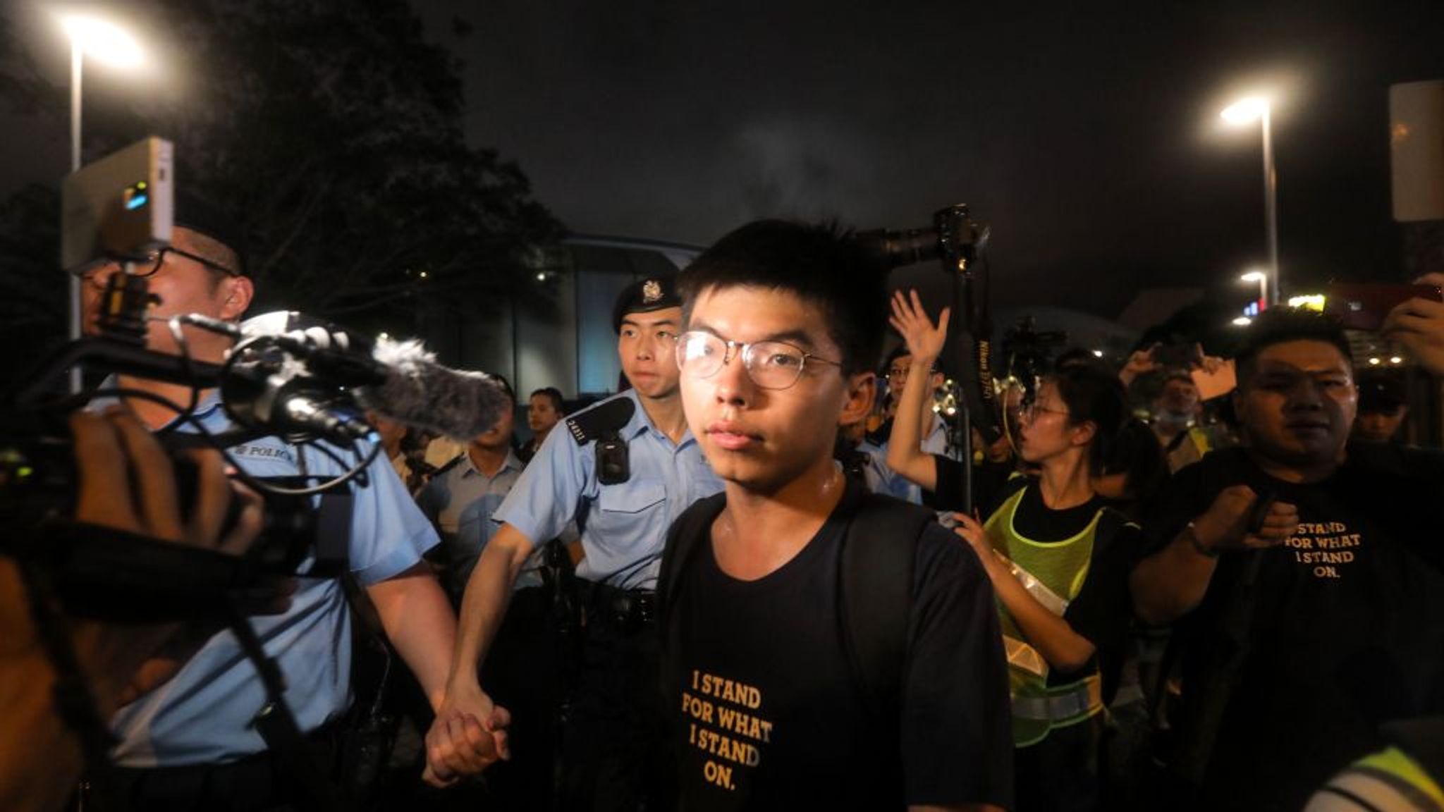 Joshua Wong Well Known Hong Kong Pro Democracy Activist Granted Bail