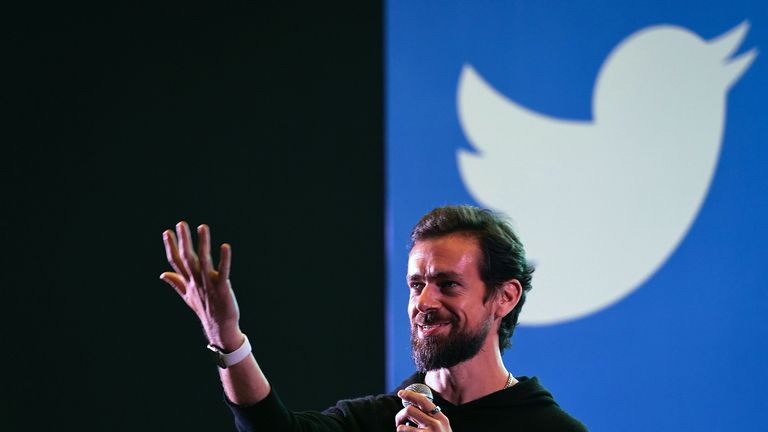 Twitter CEO and co-founder Jack Dorsey gestures while interacting with students at the Indian Institute of Technology (IIT) in New Delhi on November 12, 2018. - Dorsey hosted a town hall meeting with university students on his visit to the Indian capital New Delhi. (Photo by Prakash SINGH / AFP)        (Photo credit should read PRAKASH SINGH/AFP/Getty Images)