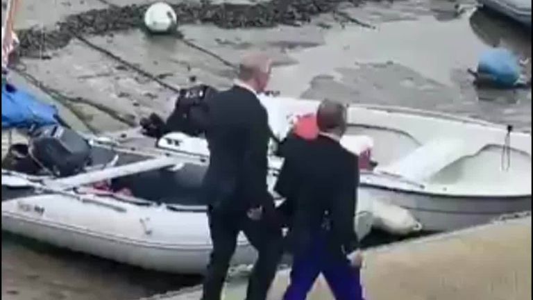 Prince Andrew filmed out in Dartmouth