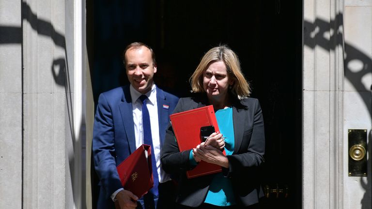 Matt Hancock and Amber Rudd