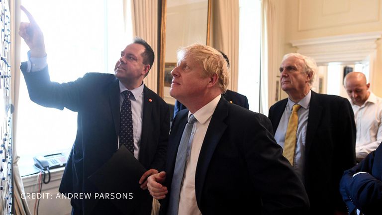 Boris Johnson is thrown into work. Pic: Andrew Parsons