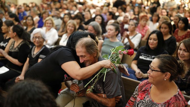 Antonio Basco, whose wife Margie Reckard was murdered during a shooting at a Walmart store
