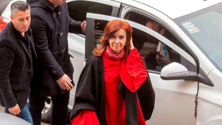 Former Argentine president and current senator Cristina Fernandez de Kirchner 
