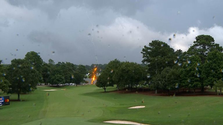 Several people have been struck by lightning at a golf event in Atlanta
