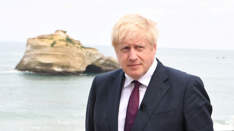 Boris Johnson still Biarritz G7