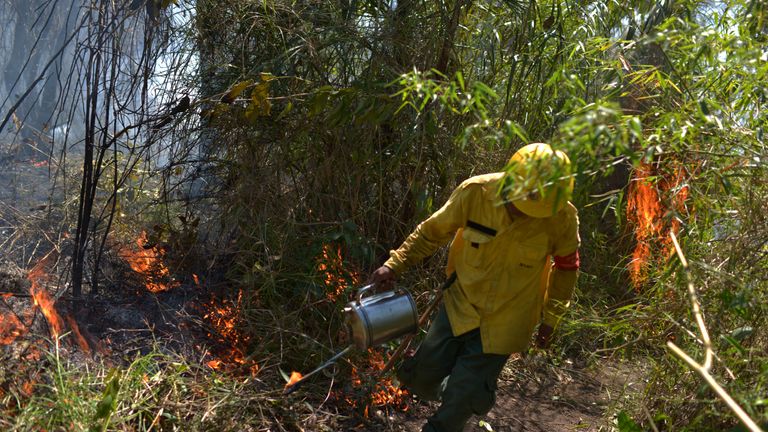 Amazon fires: Brazil president Jair Bolsonaro to meet South American ...