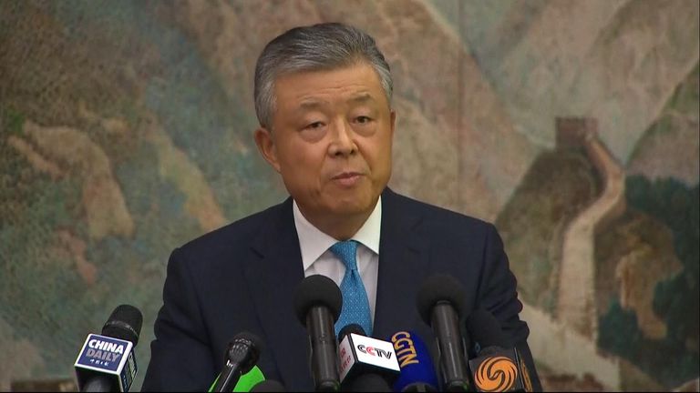 Liu Xiaoming  said that if Hong Kong authorities becomes too much then the &#39;central government would not sit on its hands&#39;. 