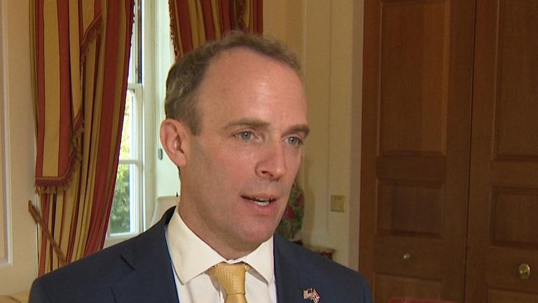 Dominic Raab insists that the prime minister is in charge of the government