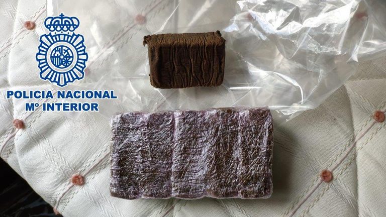 Some of the drugs were destined for the UK. Pic: Policia Nacional