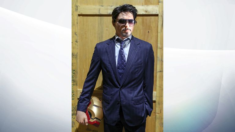 Tony Stark's desert costume worn by Robert Downey Jr in the 2008 film Iron Man