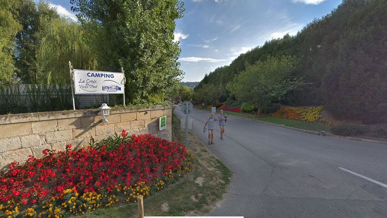 The boy died at La Croix du Vieux-Pont campsite in Berny-Riviere