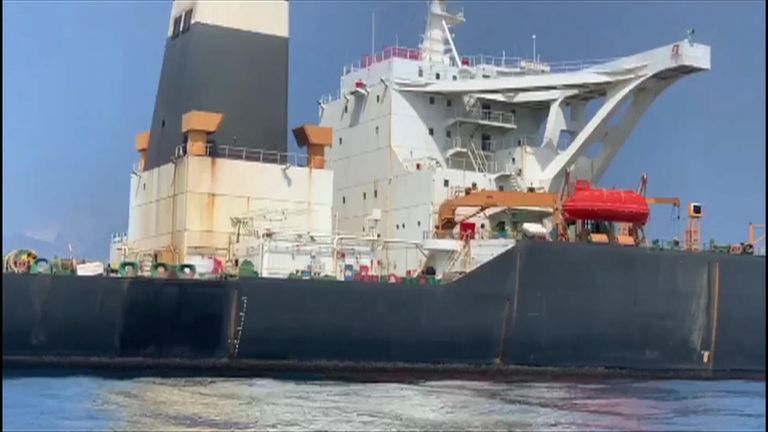 Authorities in Gibraltar have reportedly released an Iranian supertanker at the centre of an international stand-off with Tehran 