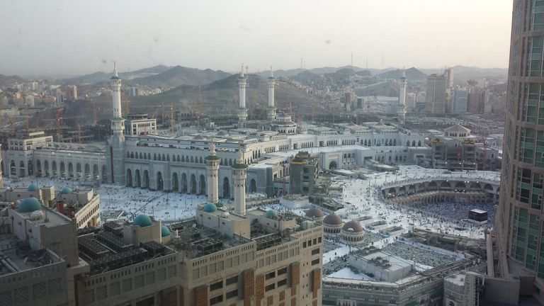 The Haj centres on Mecca