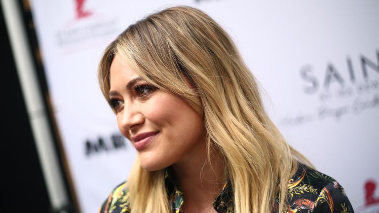 Hilary Duff attends the Launch of SAINT Modern Prayer Candles For A Cause on June 12, 2019 in Beverly Hills, California