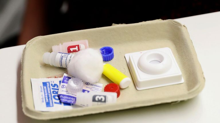 A HIV testing kit