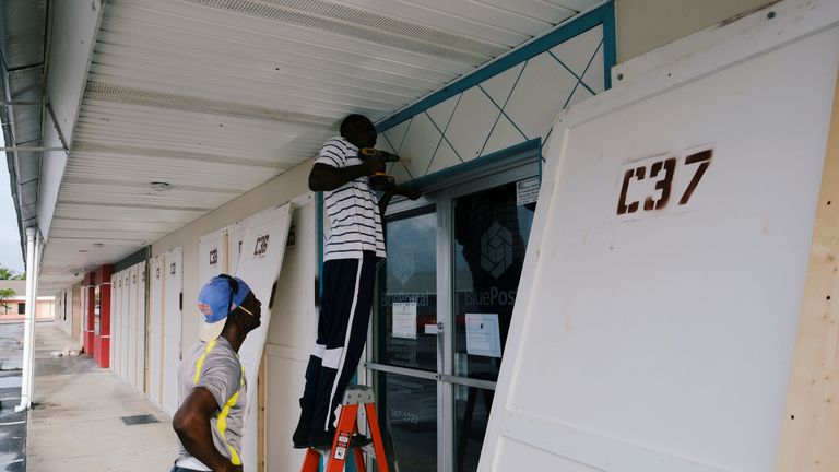 Residents prepare for Hurricane Dorian to hit the Bahamas