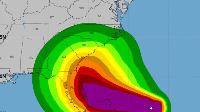 Floridians are told to remain vigilant as the state remains in the &#39;cone of uncertainty.&#39; Pic: NHC