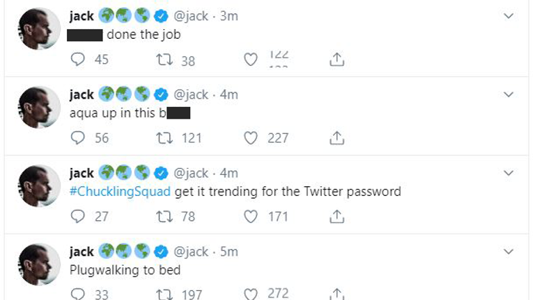 Twitter founder&#39;s account has been hacked