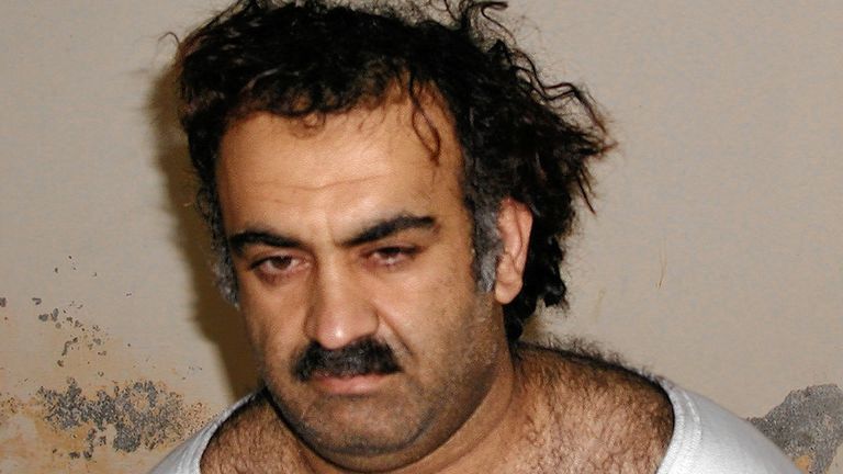 Khalid Shaikh Mohammed shortly after his capture during a raid in Pakistan in 2003 