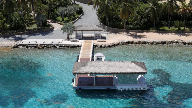 Little St. James Island, one of the properties of financier Jeffrey Epstein, is seen in an aerial view near Charlotte Amalie, St. Thomas, U.S. Virgin Islands July 21, 2019