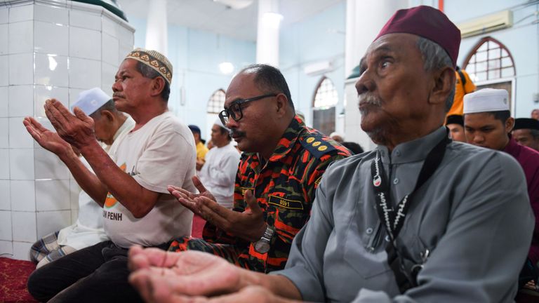 Search team members joined worshippers at a local mosque for a Friday prayer dedicated to Nora's safe return
