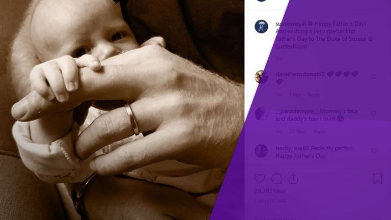 Meghan posted this Father's Day message on Instagram