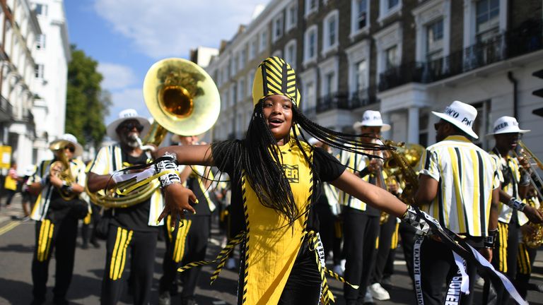 Revellers at this weekend's Notting Hill Carnival will have to cope with the high temperatures