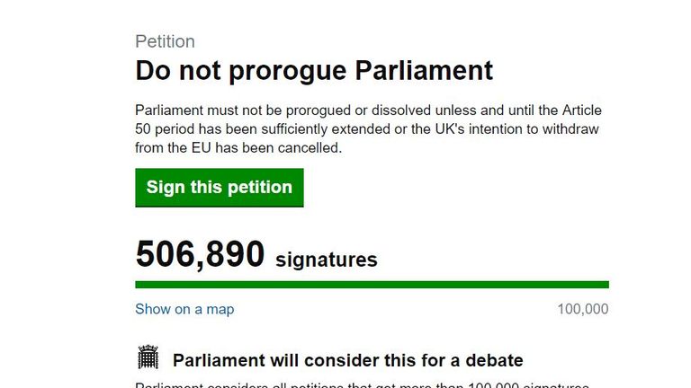 The petition is rapidly amassing thousands of names