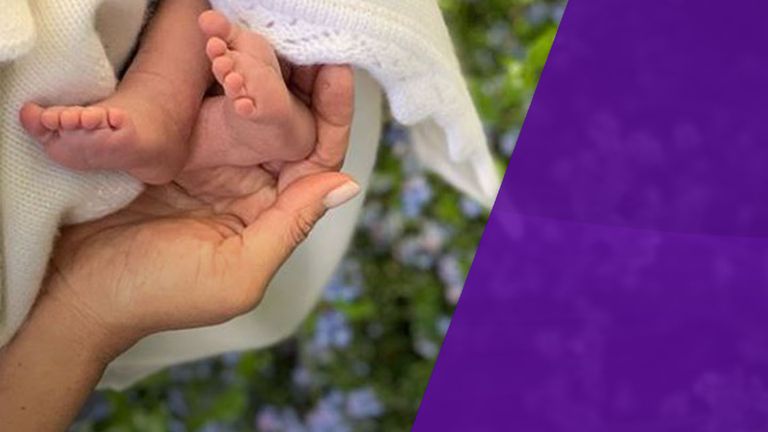 An image of Prince Archie's tiny feet was a hit on Instagram