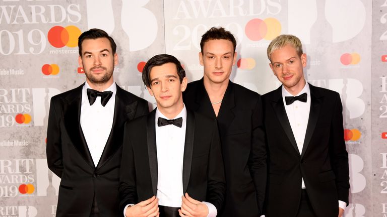 (From left) Ross MacDonald, Matthew Healy, George Daniel and Adam Hann of The 1975 are about to embark on a world tour