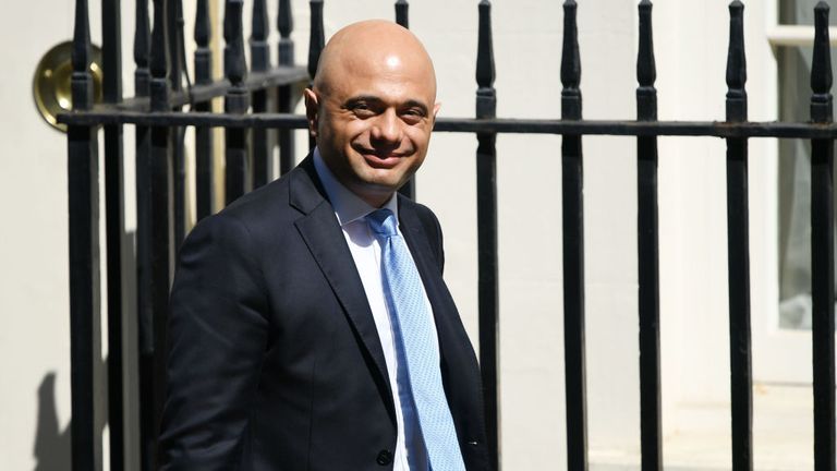 LONDON, ENGLAND - JULY 25: Chancellor of the Exchequer Sajid Javid leaves 11 Downing Street following the first cabinet meeting with new Prime minister Boris Johnson on July 25, 2019 in London, England. Britain&#39;s New Prime Minister, Boris Johnson, appointed his Cabinet yesterday evening with 17 of Theresa May&#39;s Ministers replaced. The number of Leave supporting Ministers doubled from six to 12 and 31 Ministers are now entitled to attend Cabinet. (Photo by Chris J Ratcliffe/Getty Images)