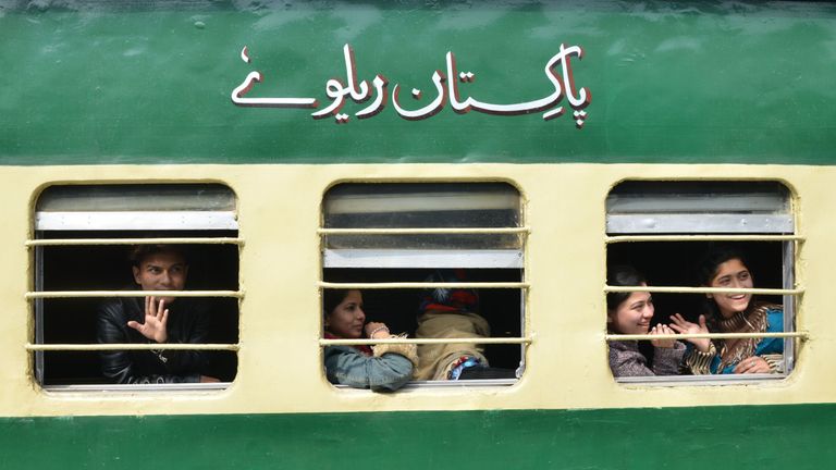 The train has been suspended following tensions over the region of Kashmir