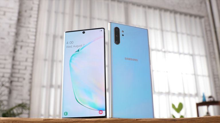 The Samsung Galaxy Note 10 and Note 10+