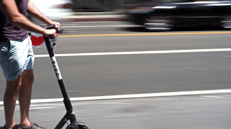 The scooters popular in France. File pic.
