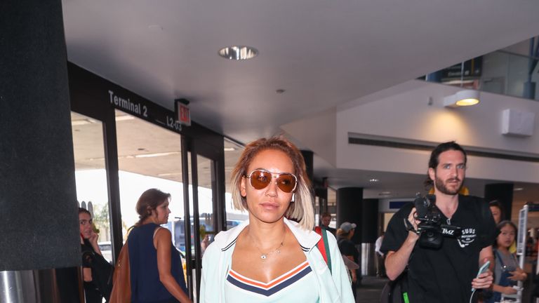 Melanie Brown aka &#39;Mel B&#39; at Los Angeles International Airport on July 2018
