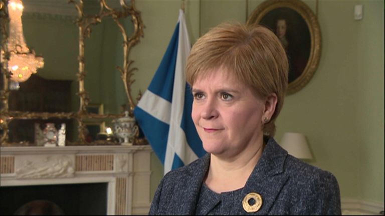 The First Minister stated her anger at the plan from the UK government. 