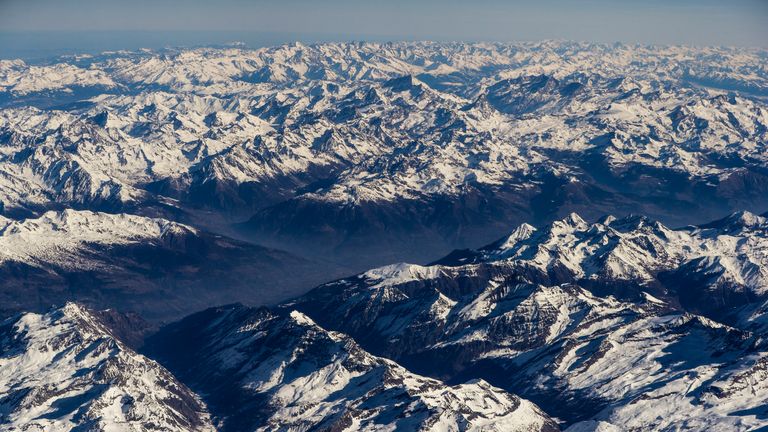Microplastics have been found in snow in the Swiss Alps