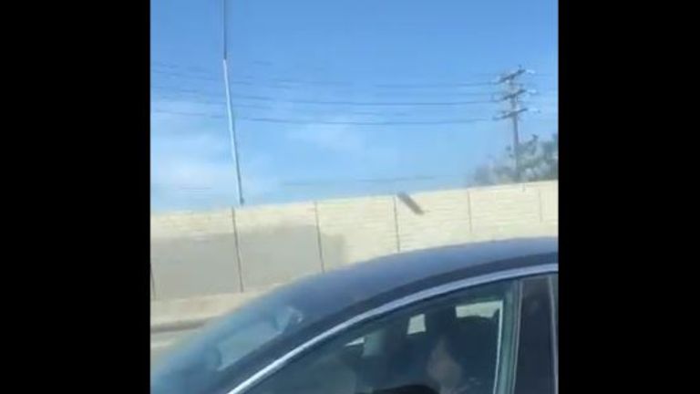 tesla driver caught on video sleeping while car is on auto pilot