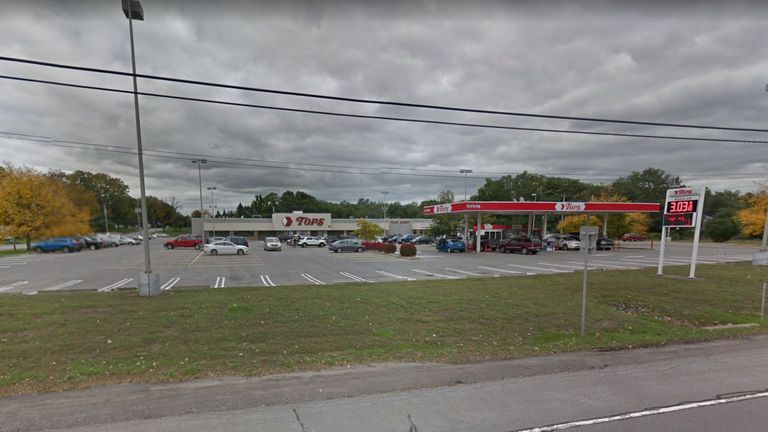 The woman had been shopping at Tops in the town of Newfane