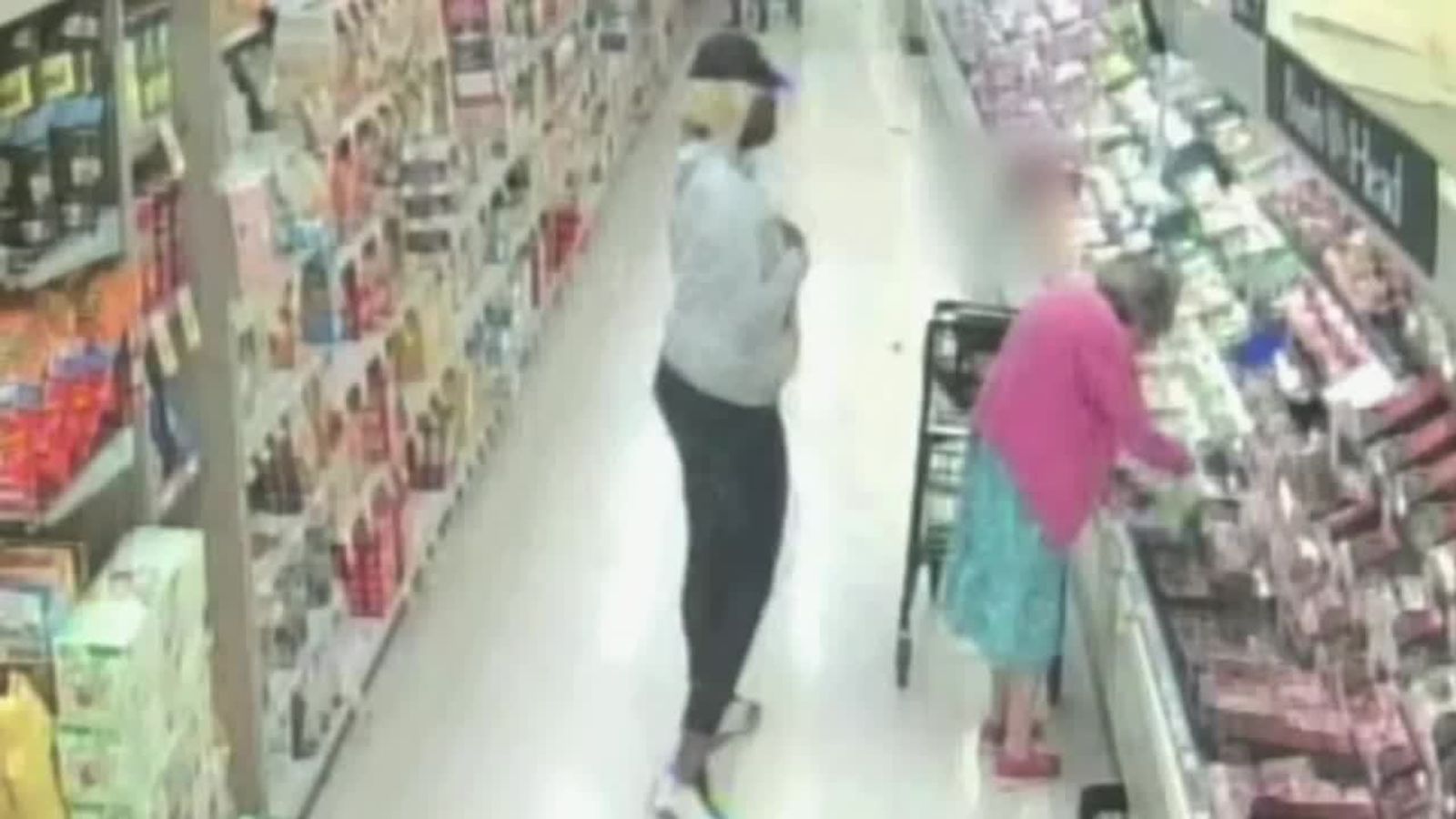 Suspect Caught On Cctv Stealing Elderly Womans Wallet In California Supermarket Us News Sky