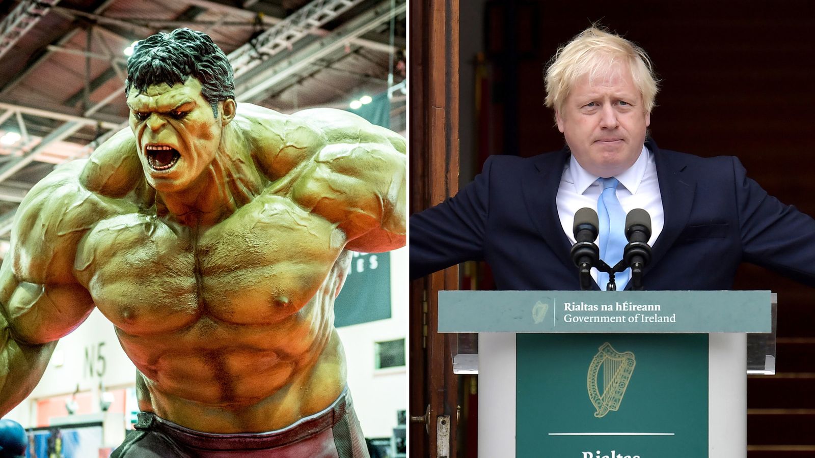 PM likens UK to Hulk as Brexit sec says 'landing zone' in sight for deal