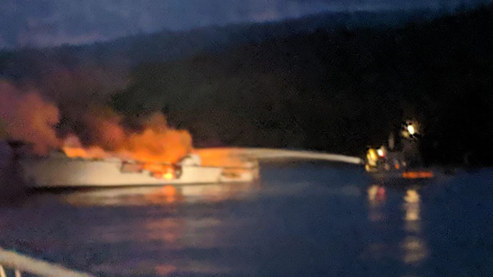 scuba travel boat fire