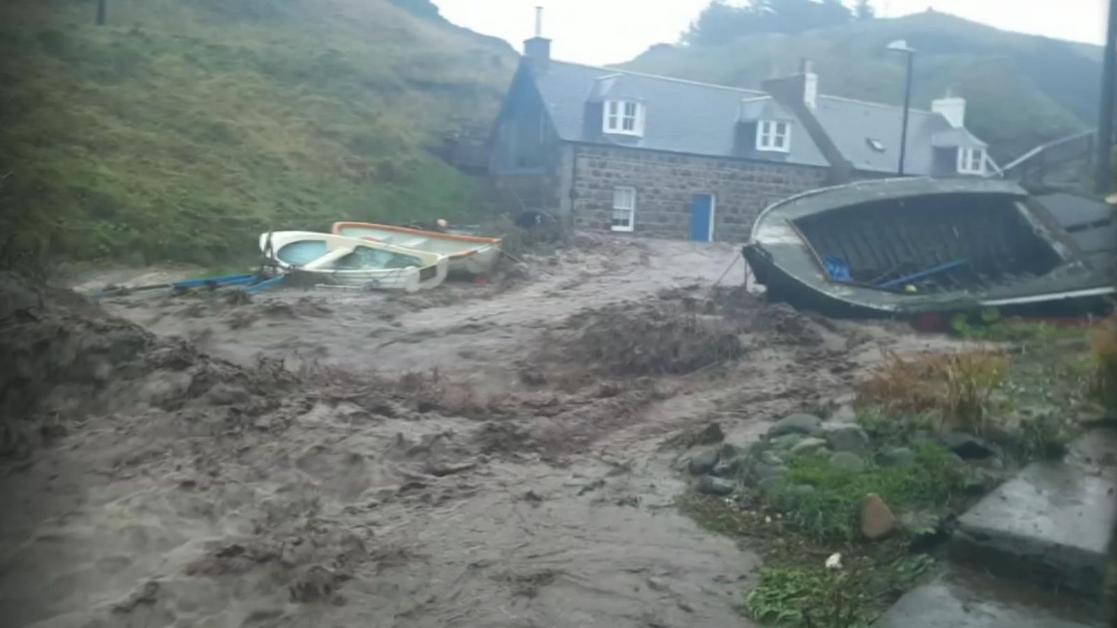 Heavy rain causes flooding in parts of Scotland UK News Sky News