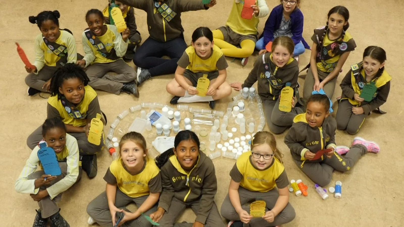 Girl Guides pledge to take action on climate change with 'plastic promise' - Sky News
